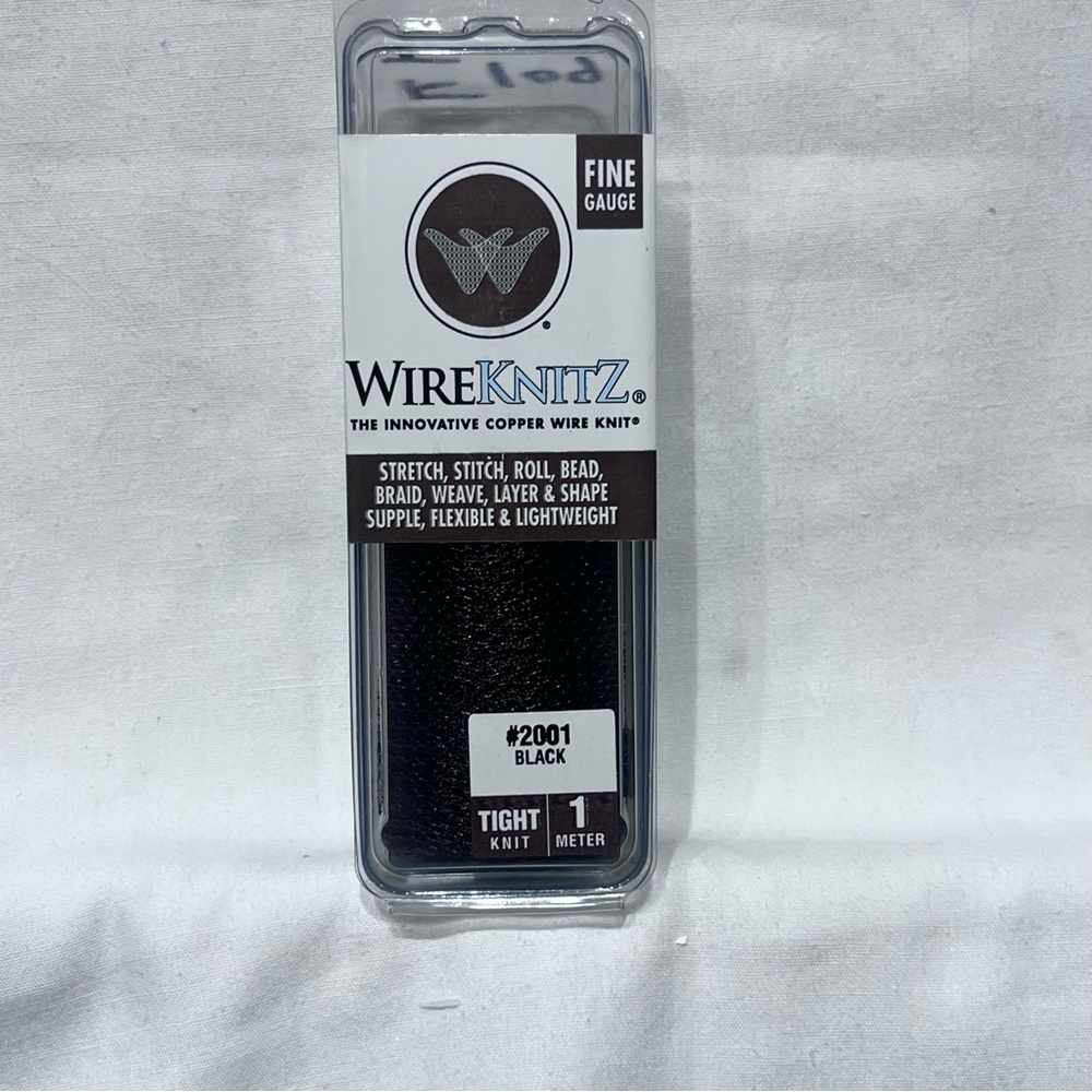 WireKnitz Black Fine Gauge-Tight Knit Wire.